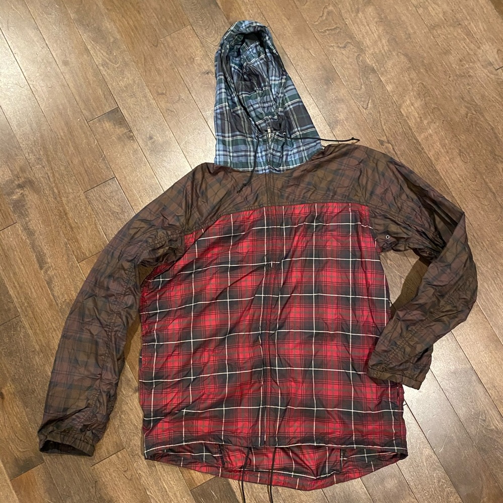 Comme des Garçon Plaid Packable Windbreaker